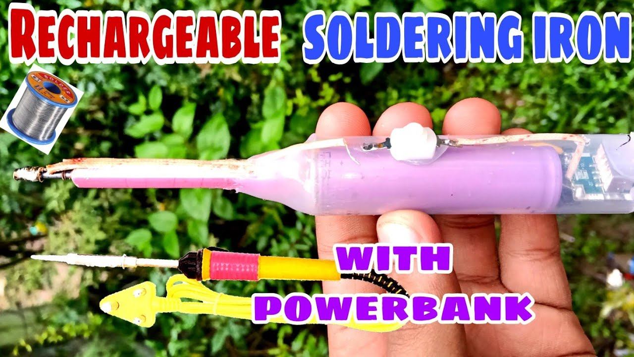 How To Make Rechargeable Soldering Iron At Home / using pencil / Science Project смотреть онлайн
