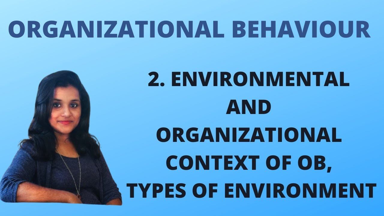 2. Environmental and Organizational Context in OB, Types Of Environment |OB| смотреть онлайн