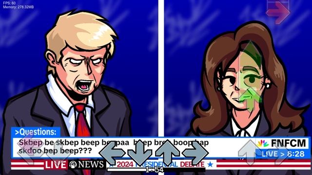 Tour Debate Mix (FNF : Camala vs Trump) смотреть онлайн