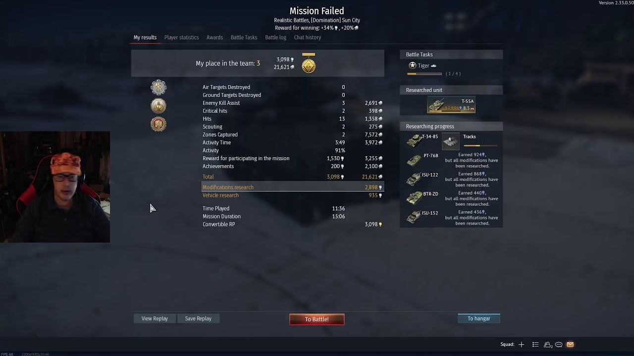 BR 10 Looking for God Mode w KV2 War Thunder смотреть онлайн