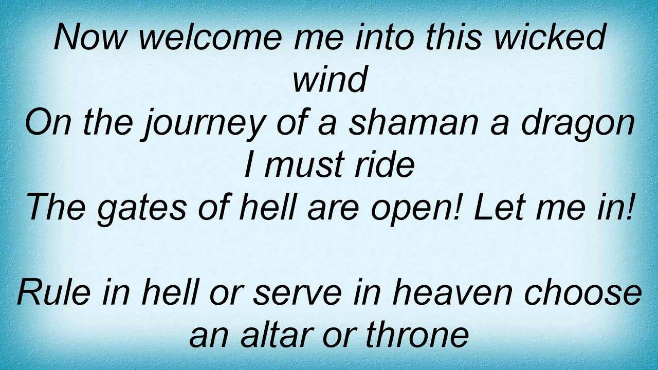 Manowar - Ride The Dragon Lyrics смотреть онлайн