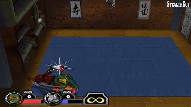 TMNT: Mutant Melee Прохождение за Микеланджело