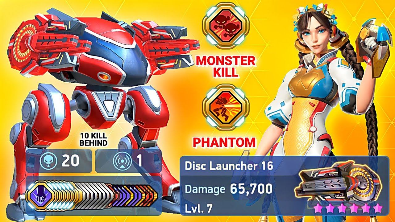 Lancer + Disc Launcher 16 - Phantom - Mech Arena смотреть онлайн