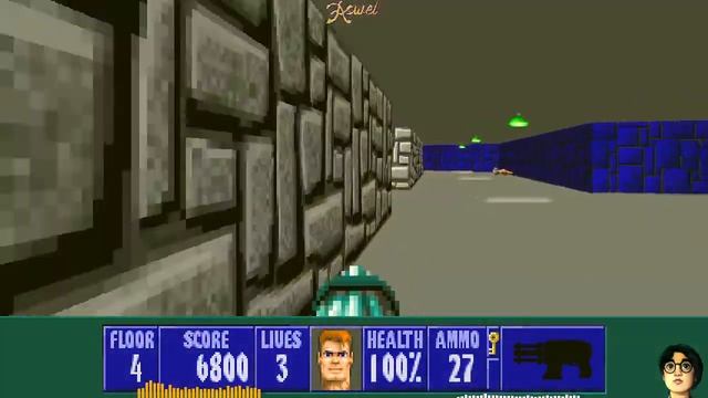 Wolfenstein 3D (1992) ► E1M4 ► 100% ► 2:27