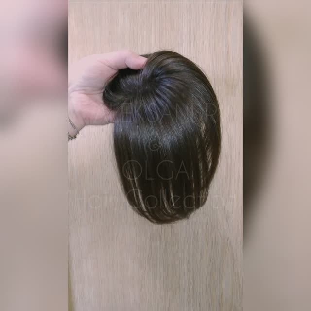 Накладка - ЧЁЛКА с Пробором - на моно #натуральнаячёлка #накладнаячёлка #изделияизволос смотреть онлайн