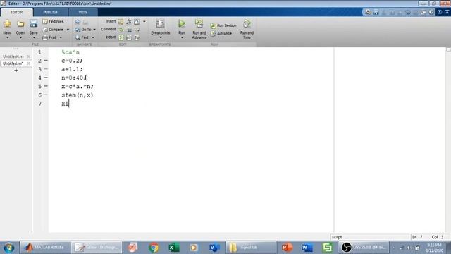 Plotting Discrete Time Signal In MATLAB смотреть онлайн