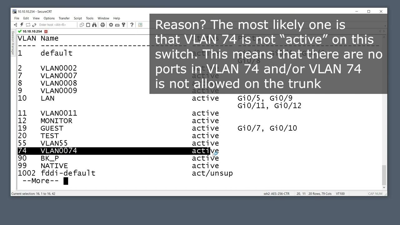 SVI on a Cisco switch - down / down or down / up - QUICK FIX смотреть онлайн