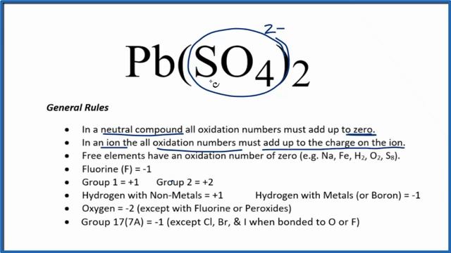 How to find the Oxidation Number for Pb in Pb(SO4)2 смотреть онлайн