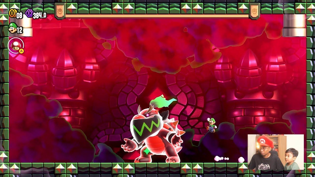 SUPER MARIO BROS. WONDER #6 ( Indonesia ) Boss Fight! | Pipe-Rock Plateau (World 1) to Petal Isles смотреть онлайн