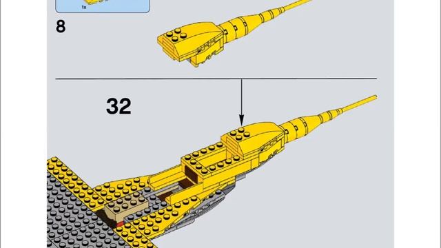 LEGO 75092 Naboo Starfighter Instructions LEGO STAR WARS 2015 смотреть онлайн
