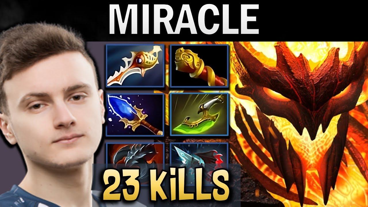 Shadow Fiend Dota 2 Miracle with 23 Kills and MKB смотреть онлайн