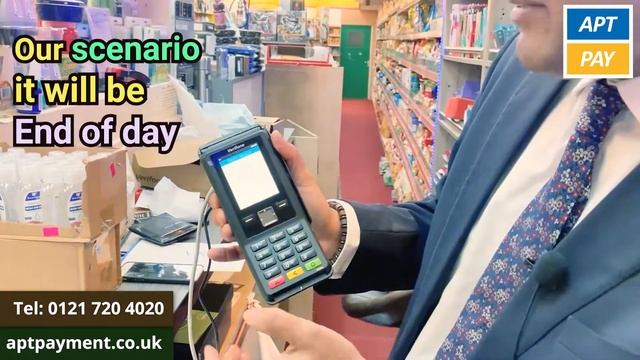 HOW TO DO THE END OF THE DAY BANKING ON VERIFONE MACHINE V200C?