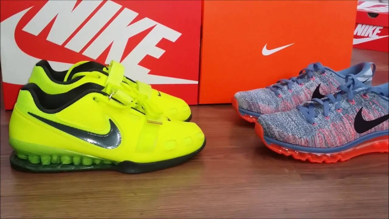 NIKE ROMALEOS II WEIGHT LIFTING SHOES VOLT UNBOXING смотреть онлайн