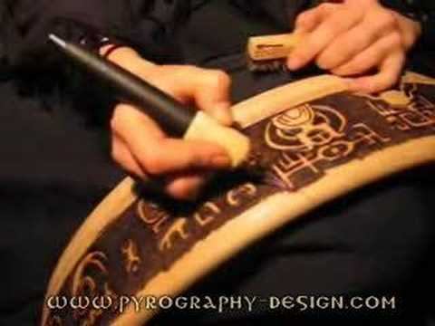 Julia Surba: Pyrography on frame drum смотреть онлайн