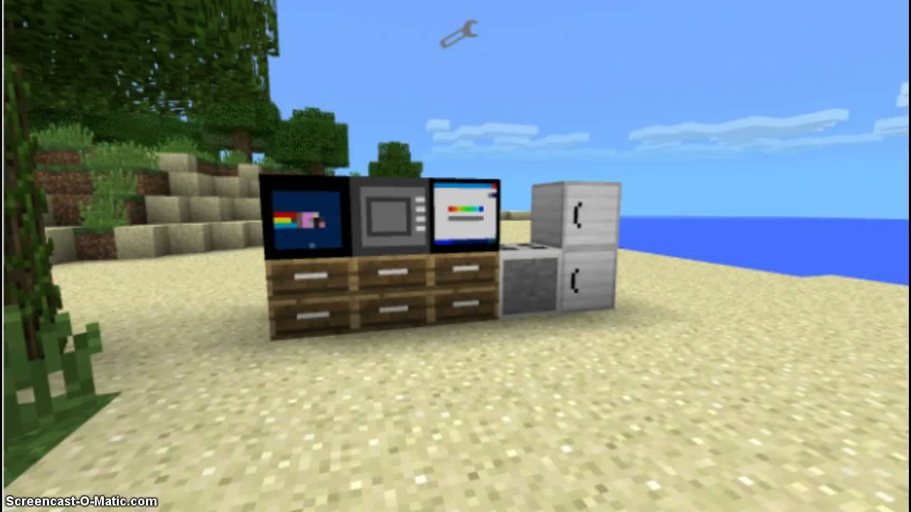 Minecraft pe 0.10.0 - Furniture mod v3.0 смотреть онлайн