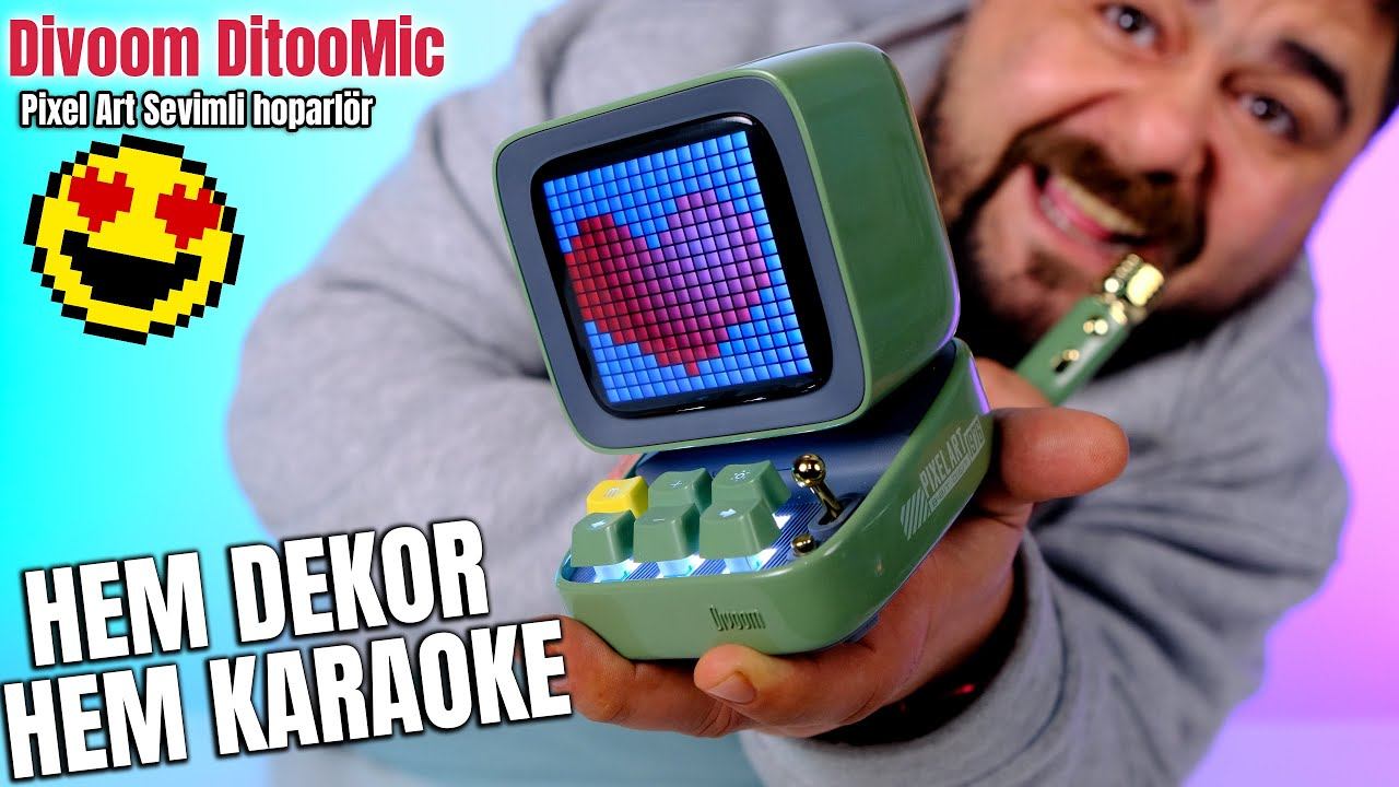 DÜNYANIN EN ŞİRİN BLUETOOTH KARAOKE HOPARLÖRÜ - Divoom Ditoo Mic смотреть онлайн