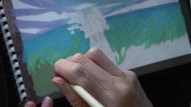 Gradient Gouache Tutorial - Pikapoppin - Girl in Bush смотреть онлайн