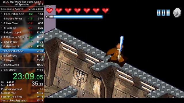 LEGO Star Wars: The Video Game (GBA) - All Episodes Speedrun in 44:32 смотреть онлайн