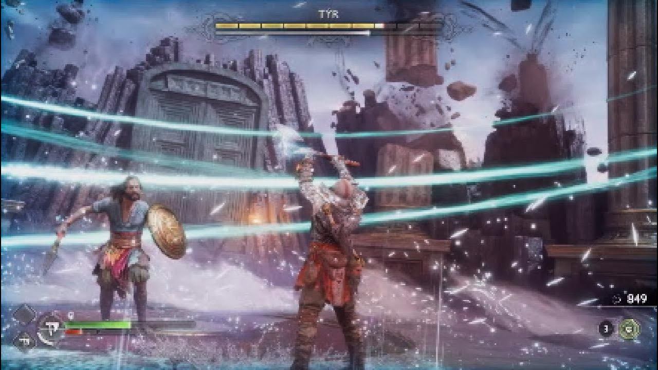 GoW - Valhalla Tyr Boss fight смотреть онлайн