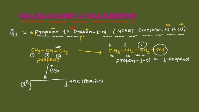 PROPENE TO PROPAN-1-OL 12TH BOARD EXAM 2021 смотреть онлайн