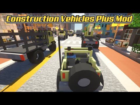Minecraft 1.16.5 - Construction Vehicles Plus Mod смотреть онлайн