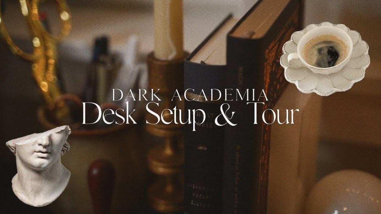 Desk Setup & Tour || Dark Academia смотреть онлайн