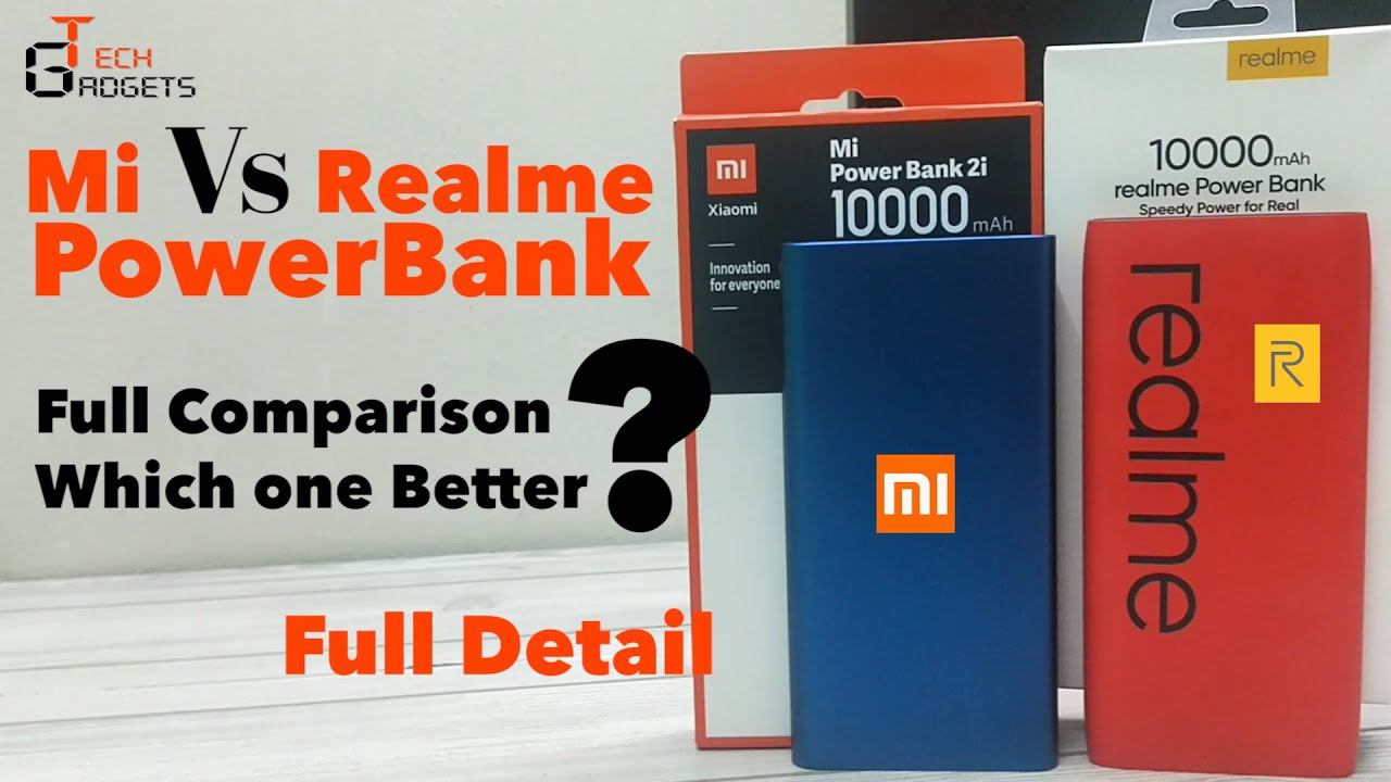 Mi Vs Realme Power Bank | 10000 mAH | Full Detail | Which One is Better? | Full Comparison. смотреть онлайн