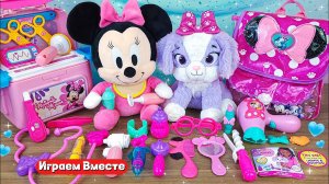 Играем вместе в детский салон красоты Микки Мауса ! Развивашки для детей !