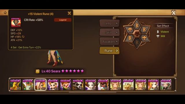 Barion Runes Showcase with 35 Speed Vio Rune - Summoners War смотреть онлайн