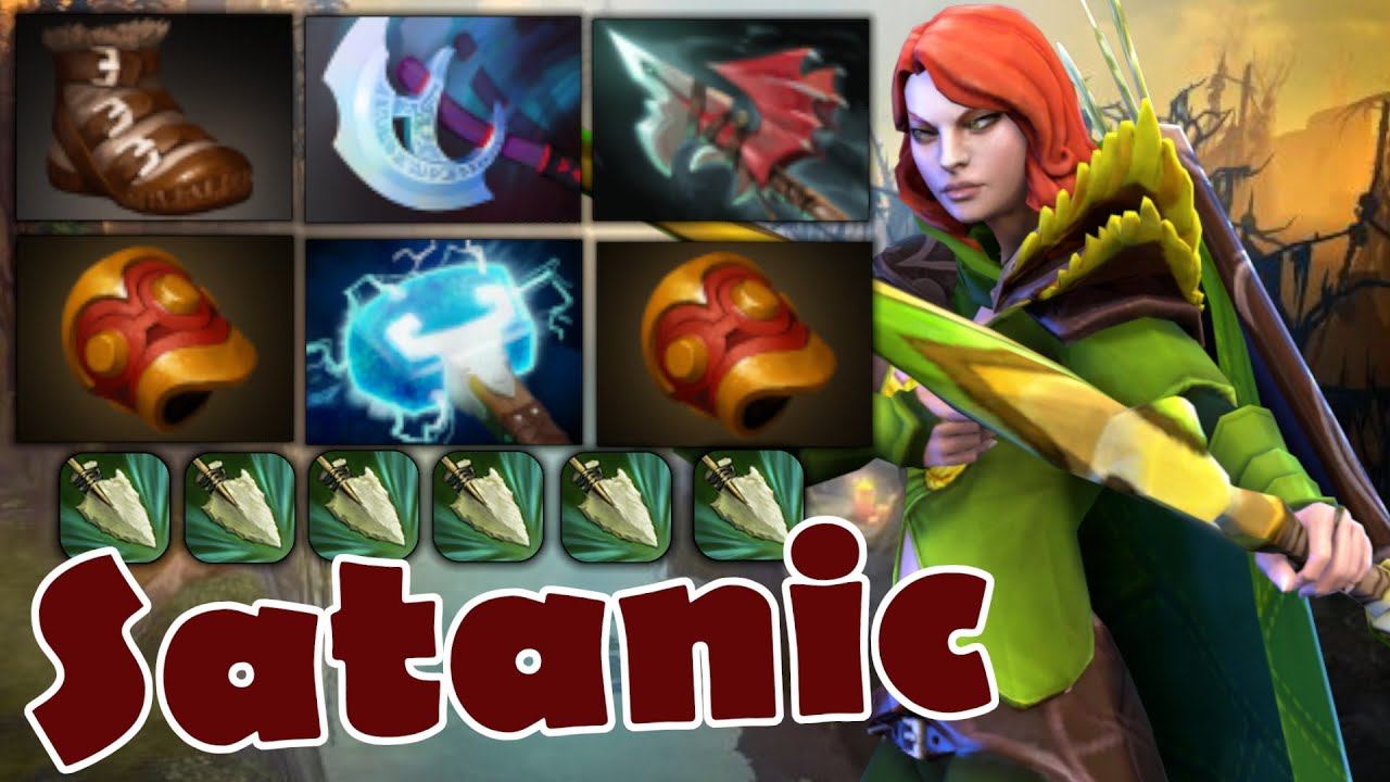 Dota 2 Gameplay Satanic Windranger 1 min = 1 kill смотреть онлайн