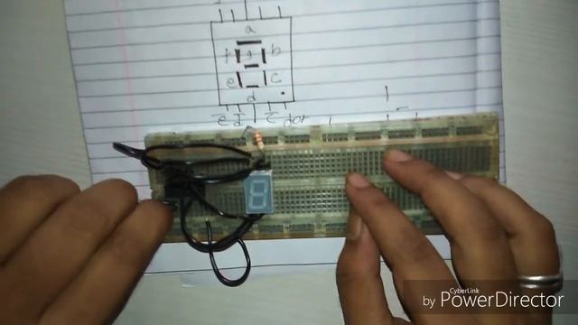 BCD to 7 Segment decoder using IC 7447. смотреть онлайн