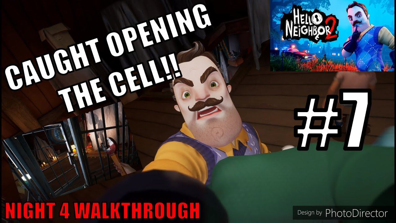 CAUGHT OPENING THE CELL!! Walkthrough NIGHT 4 - Hello Neighbor 2 смотреть онлайн