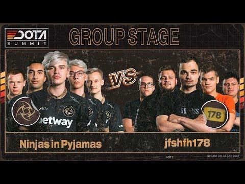 Ninjas in Pyjamas vs jfsfh178 Game 1 - Dota Summit 11: Group Stage смотреть онлайн
