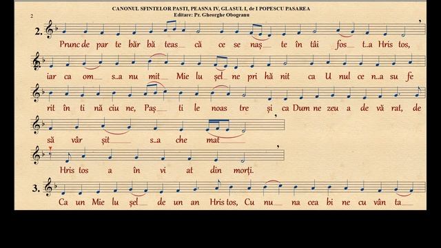 CANONUL SFINTELOR PASTI, PEASNA IV, GLASUL I, de I POPESCU PASAREA смотреть онлайн