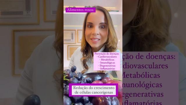 Alimentos Roxos São Ricos Em Vit B3, Vit C, Flavonoides, Resveratrol, Antocianinas E ácido Elágico!