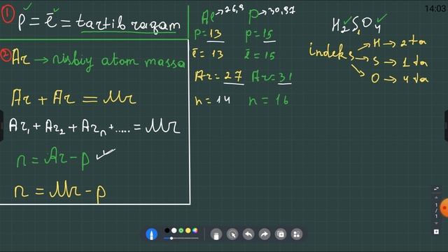 (2-DARS)  Proton , Elektron , Molyar Massa Va Neytron  Topish . (@Kimyo_imtihon_savollar )