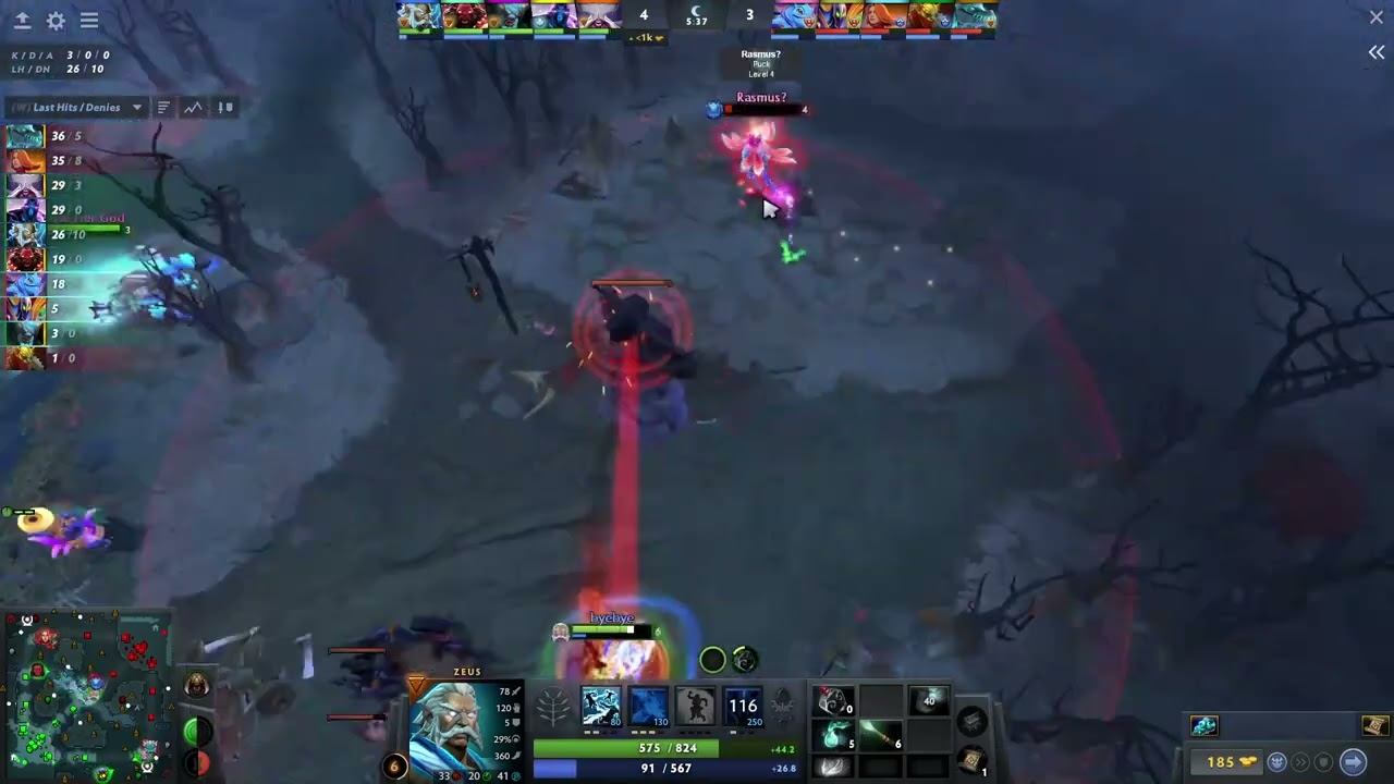 How to lane mid zeus (Nisha (smurf)) vs puck - Dota 2 смотреть онлайн