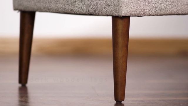 Spatial Order Ash Gray Kaufmann Modern Large Storage Bench