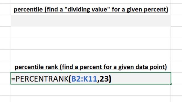 Excel's "PERCENTRANK" function and a percentile overview! смотреть онлайн