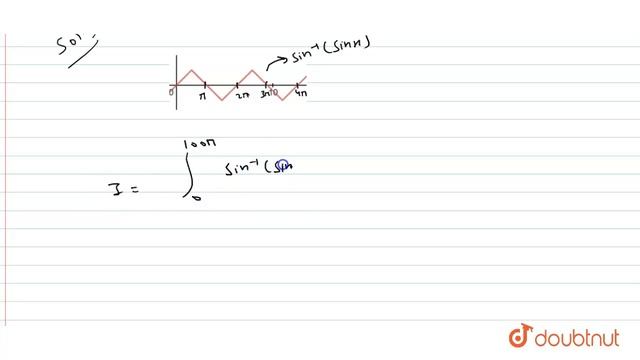 Find the value of int_(0)^(100pi)sin^(-1)(sin x)dx. | 12 | GRAPH OF INVERSE TRIGONOMETRIC FUNCTI... смотреть онлайн
