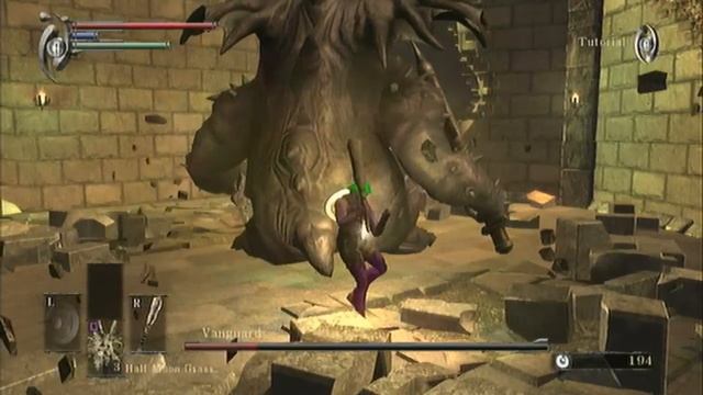 Demon's Souls - Killing Vanguard (Tutorial Boss) смотреть онлайн