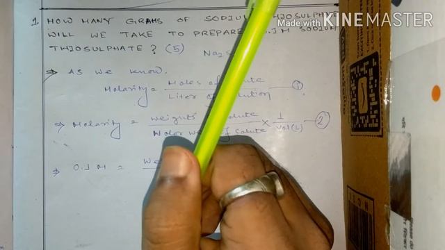 PREPARATION of 0.1M SODIUM THIOSULPHATE SOLUTION | #molarity смотреть онлайн