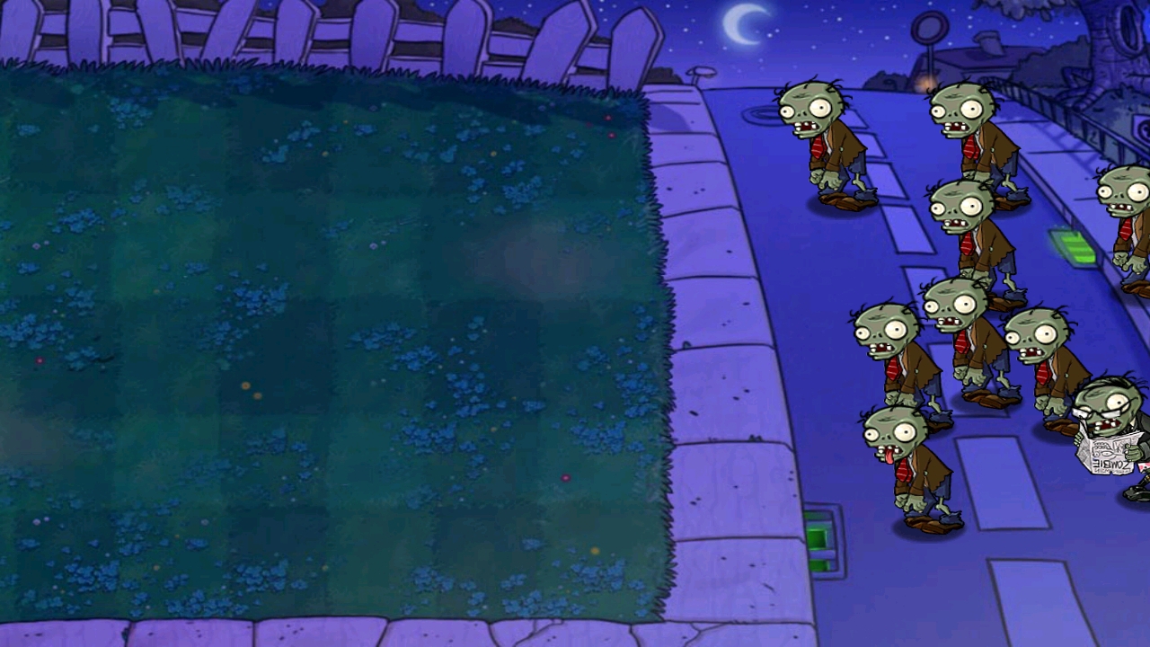 Plants vs. Zombies Ночь пятая колотушка