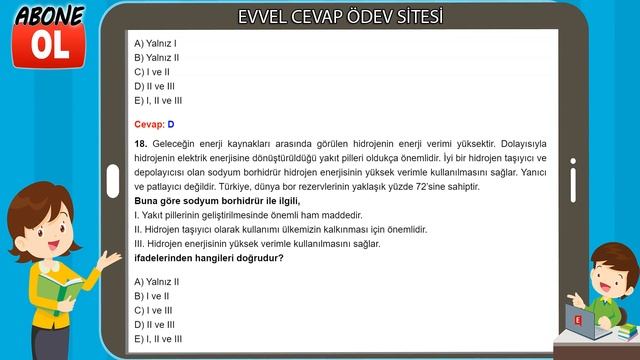 12. Sınıf Tekrar Testleri Kimya Karma Test Cevapları смотреть онлайн