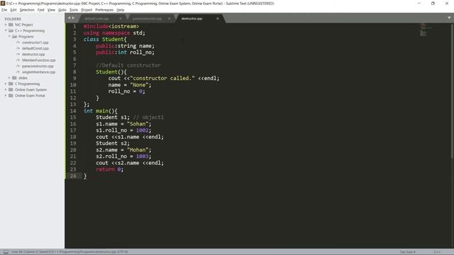 C++ Programming for computer teacher | What is a Destructor(Part-08) смотреть онлайн