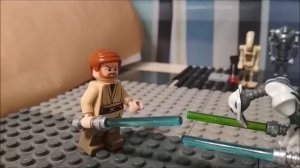 Obi Wan Kenobi vs General Grievous - Lego star wars stop motion