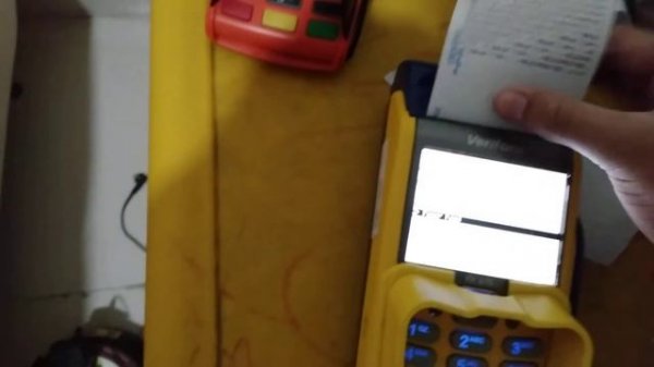 How to test print verifone vx 675