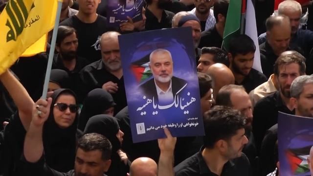 Iranians Gather For Haniyeh Funeral Procession In Tehran | AFP