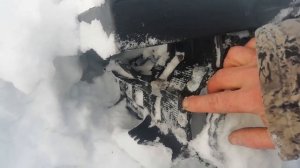 Видеообзор сшитой гусеницы горного снегохода