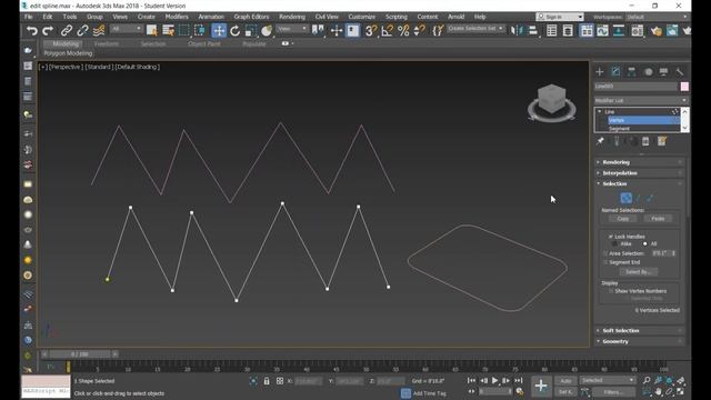 SELECTION | EDIT SPLINE | EDITABLE SPLINE | 3DS MAX TUTORIAL IN TAMIL | SMT смотреть онлайн